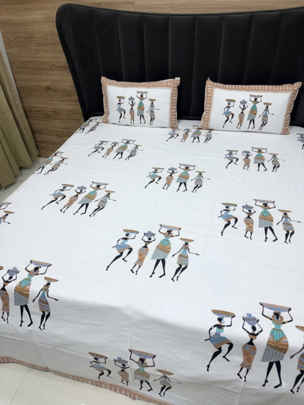 Bloosam Premium King Size Pure Cotten Bedsheet Set