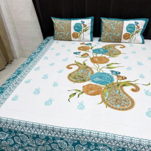 Bloosam Premium King Size Pure Cotten Bedsheet Set