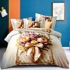 Bloosam Imported Floral 11D Digital King Size Bedsheet Set